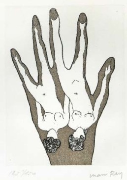RAY, MAN >O.T.< (o.J.) Radierung 18,4 x 13,8 auf 25,2 x 22,6cm Bütten Exemplar 125/150 Sammlung Dr. Imma Rasinger, Wien