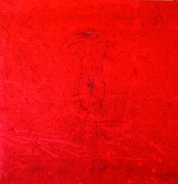 OWUSU-ANKOMAH *1956 »Inexhale«, 2007 Acryl auf Leinwand 190 x 185 cm Besitz des Künstlers