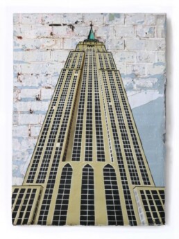 Thomas Baumgärtel - „Empire State Building“, 2019 Acryl und Spraylack auf Plakatwand